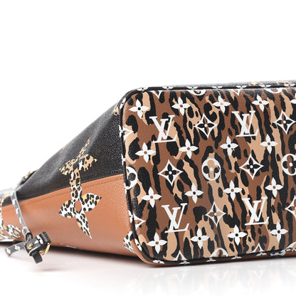Louis Vuitton Monogram Giant Jungle Neverfull MM Black 5 of 10