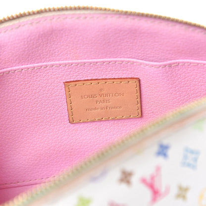 Louis Vuitton Monogram Multicolor Cosmetic Pouch White Litchi 6 of 13