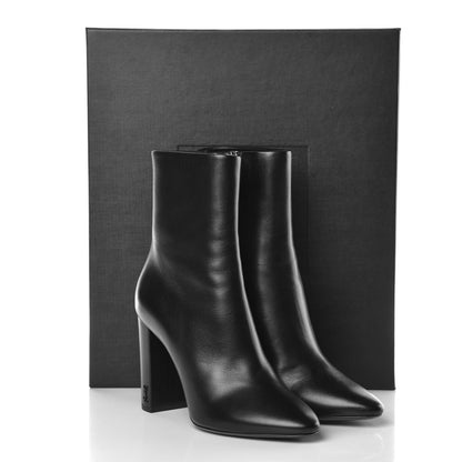 Saint Laurent Nappa Vendome Loulou Ankle Zip Boot 38 Black 10 of 10