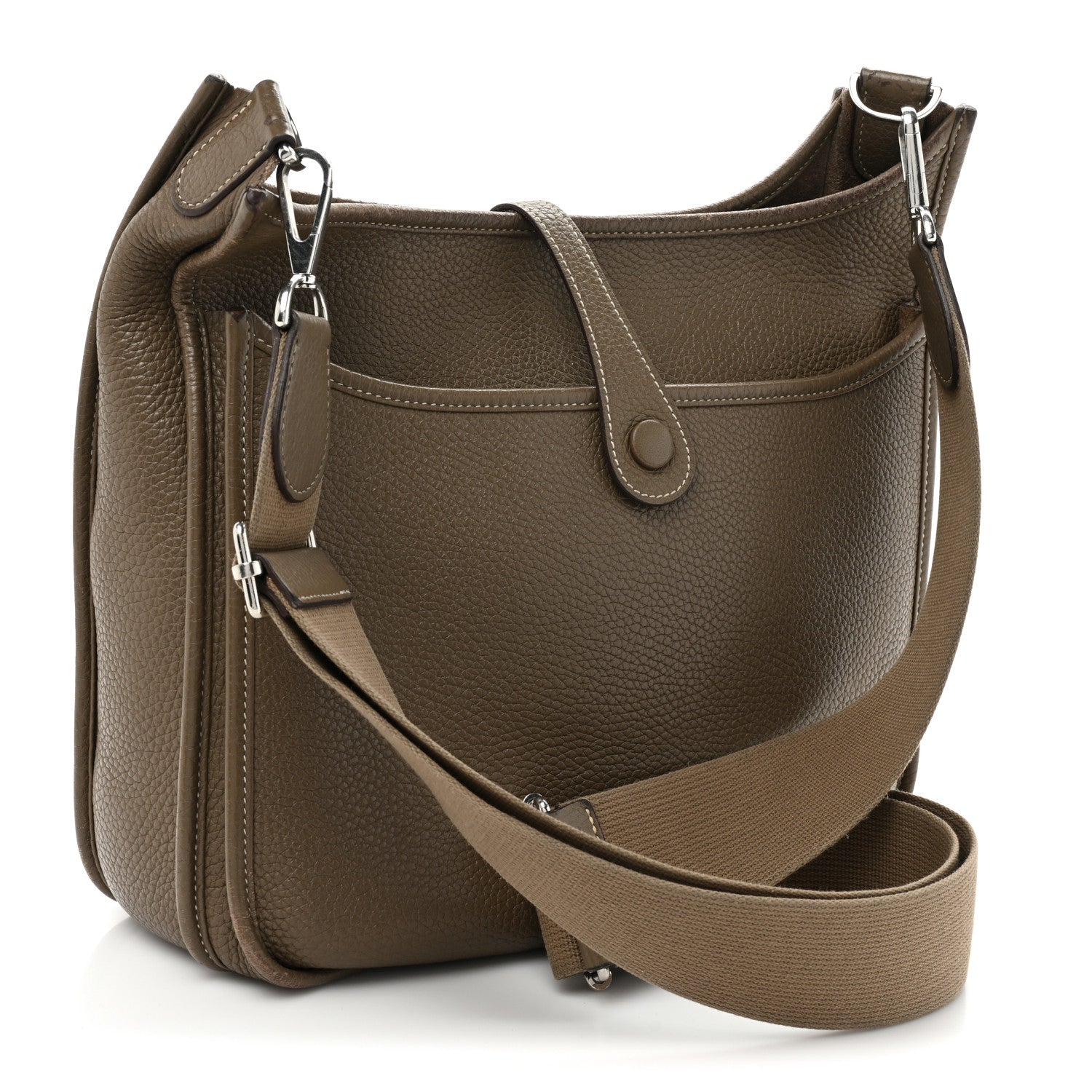 Hermes Taurillon Clemence Evelyne III PM Etoupe 2 of 25