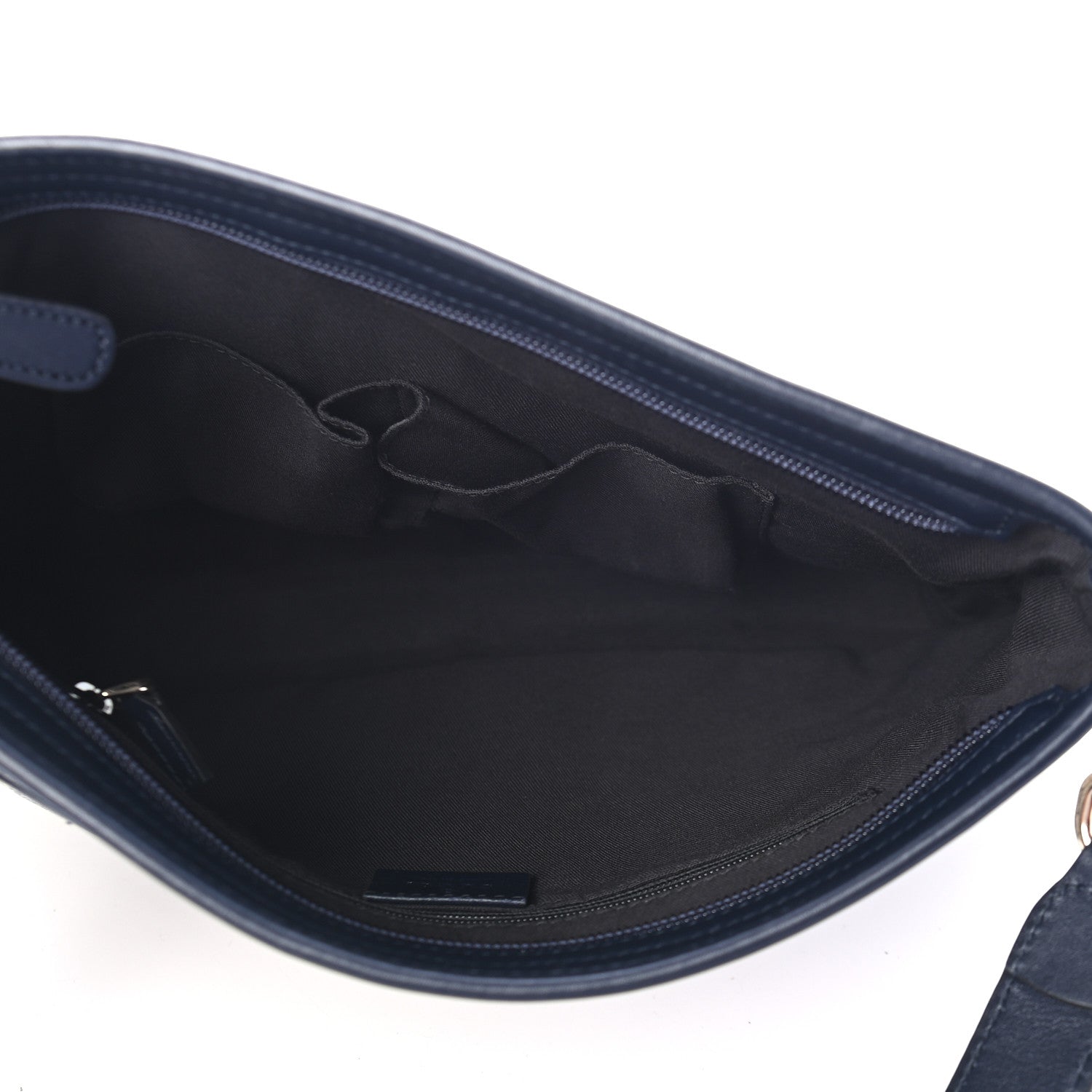 Gucci GG Plus Monogram Medium Flat Messenger Bag Navy 5 of 9