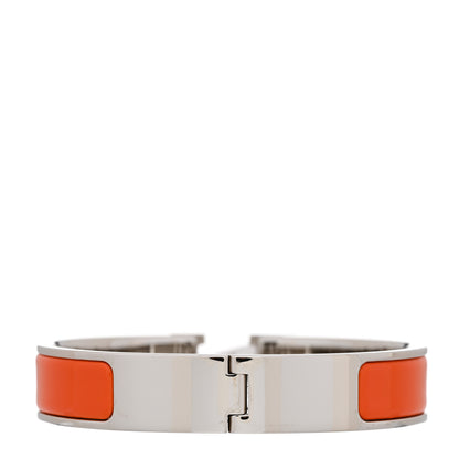 Hermes Enamel Narrow Clic Clac H Bracelet PM Orange 3 of 6