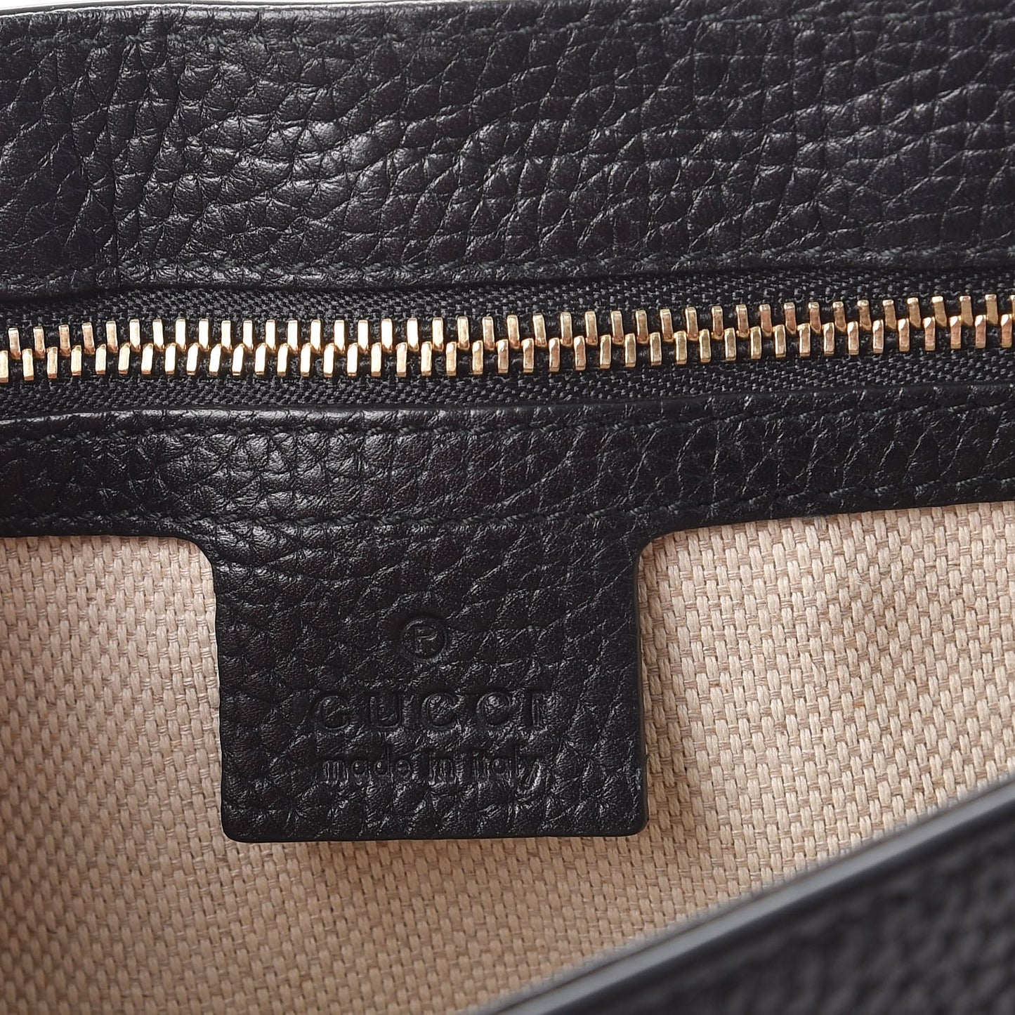 Pebbled Calfskin Medium Soho Flap Crossbody Black
