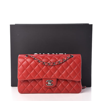 Chanel Lambskin Quilted Medium Double Flap Red 8 of 8