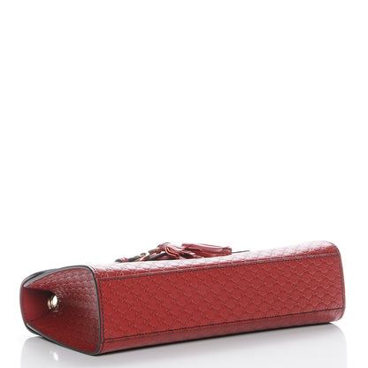Gucci Microguccissima Medium Emily Chain Shoulder Bag Red 4 of 7