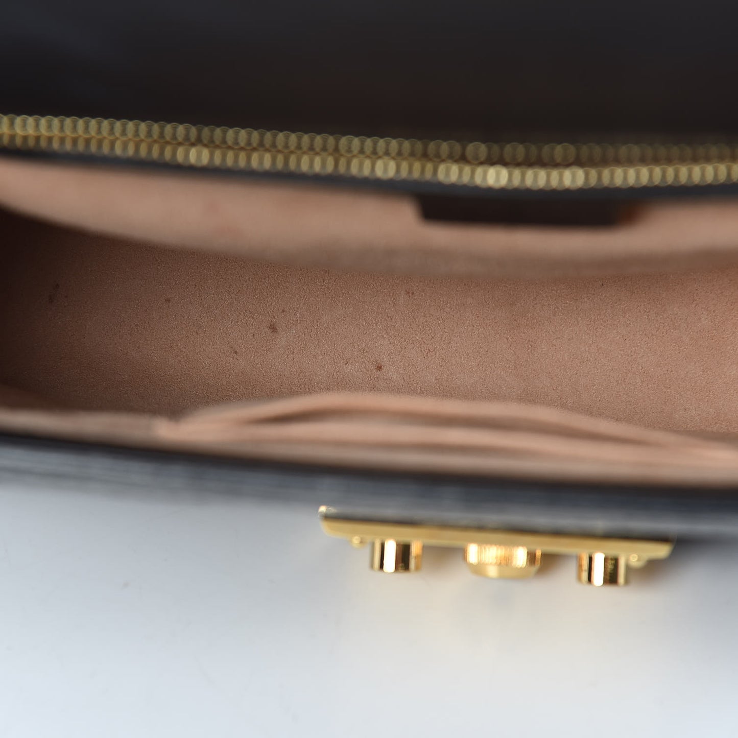 Guccissima Medium Padlock Shoulder Bag Black