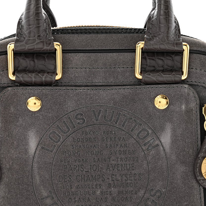 Louis Vuitton Havane Stamped Trunk Bowler PM Gray 7 of 11