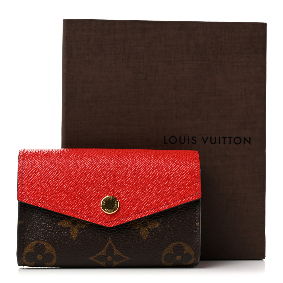 Monogram Sarah Multicartes Coquelicot