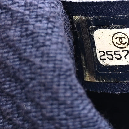 Chanel Canvas Large Shopping Tote Dark Blue 7 of 11