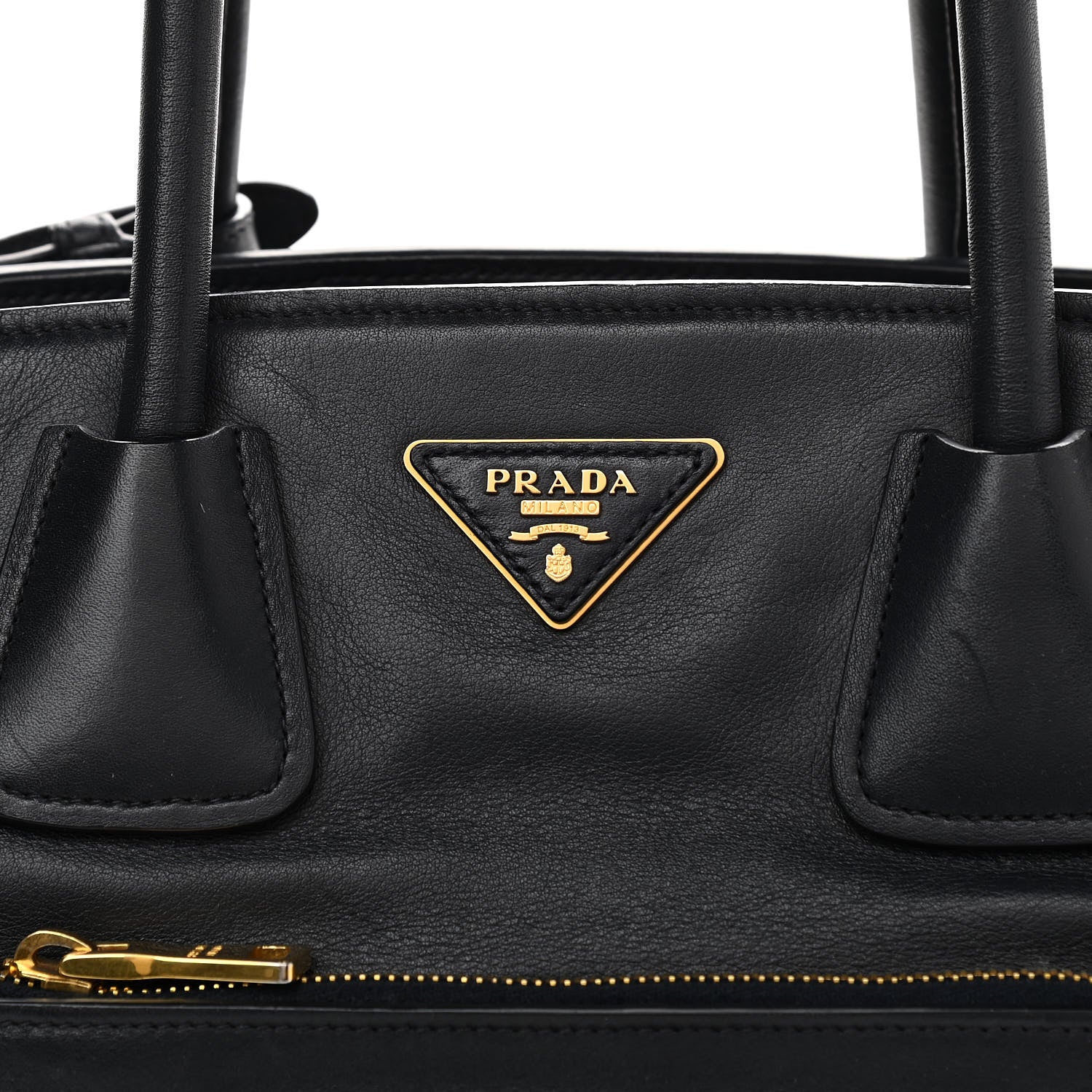 Prada Soft Calf Shopping Tote Baltico 9 of 11