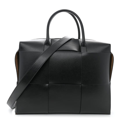 Bottega Veneta Calfskin Maxi Intrecciato Arco Briefcase Black 1 of 13