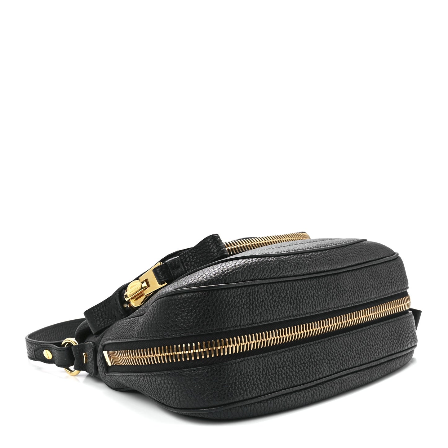Grained Calfskin Medium Jennifer Crossbody Bag Black