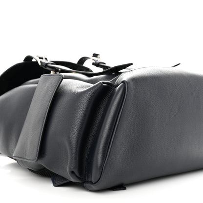 Gucci Textured Dollar Calfskin Web Medium Ophidia Double Buckle Backpack Blue Agata 8 of 9