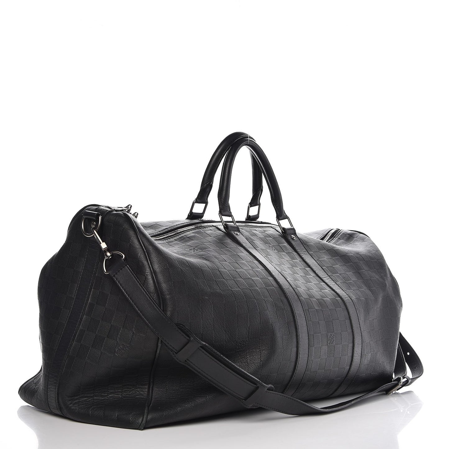 Damier Infini Keepall Bandouliere 55 Onyx
