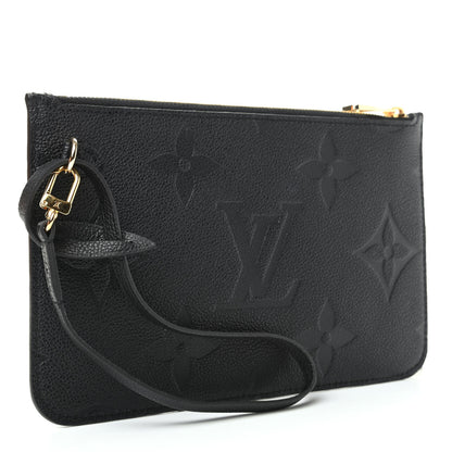 Louis Vuitton Empreinte Monogram Giant Neverfull MM Pochette Black 3 of 7