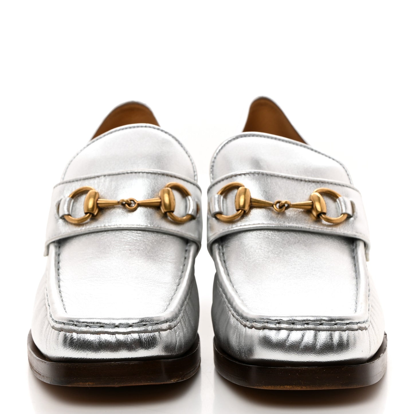 Galassia GG Marmont Fringe 50mm Loafer Pumps 40 Argento