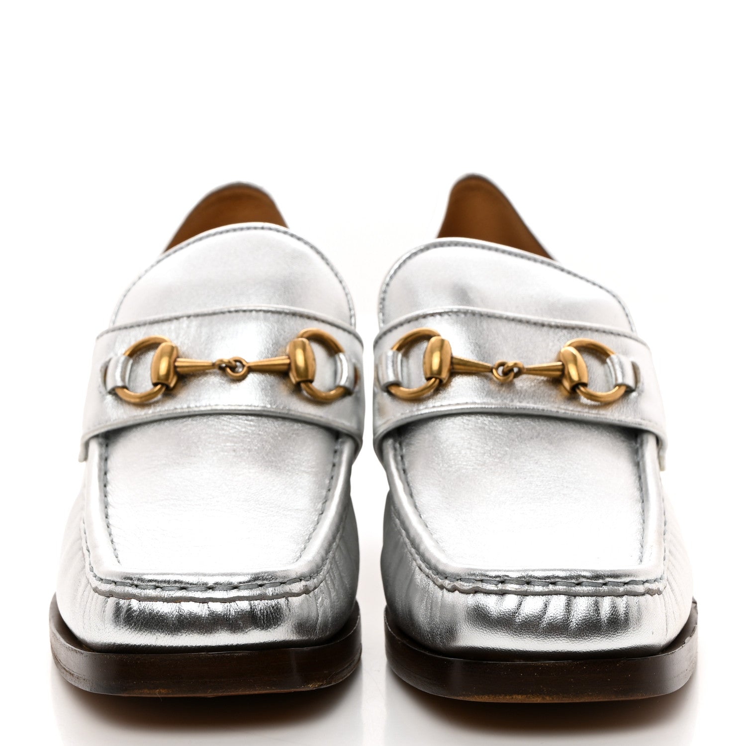 Gucci Galassia GG Marmont Fringe 50mm Loafer Pumps 40 Argento 2 of 9