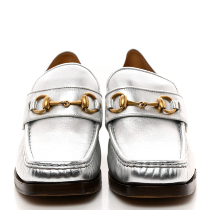 Gucci Galassia GG Marmont Fringe 50mm Loafer Pumps 40 Argento 2 of 9