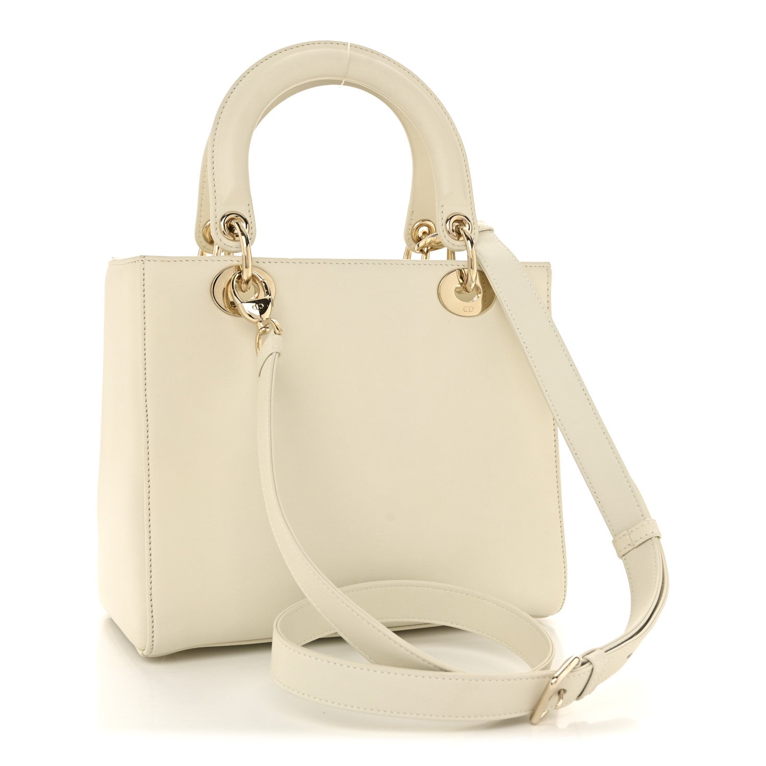 Christian Dior Calfskin Niki De Saint Phalle Amour Medium Lady Dior Off White 3 of 13