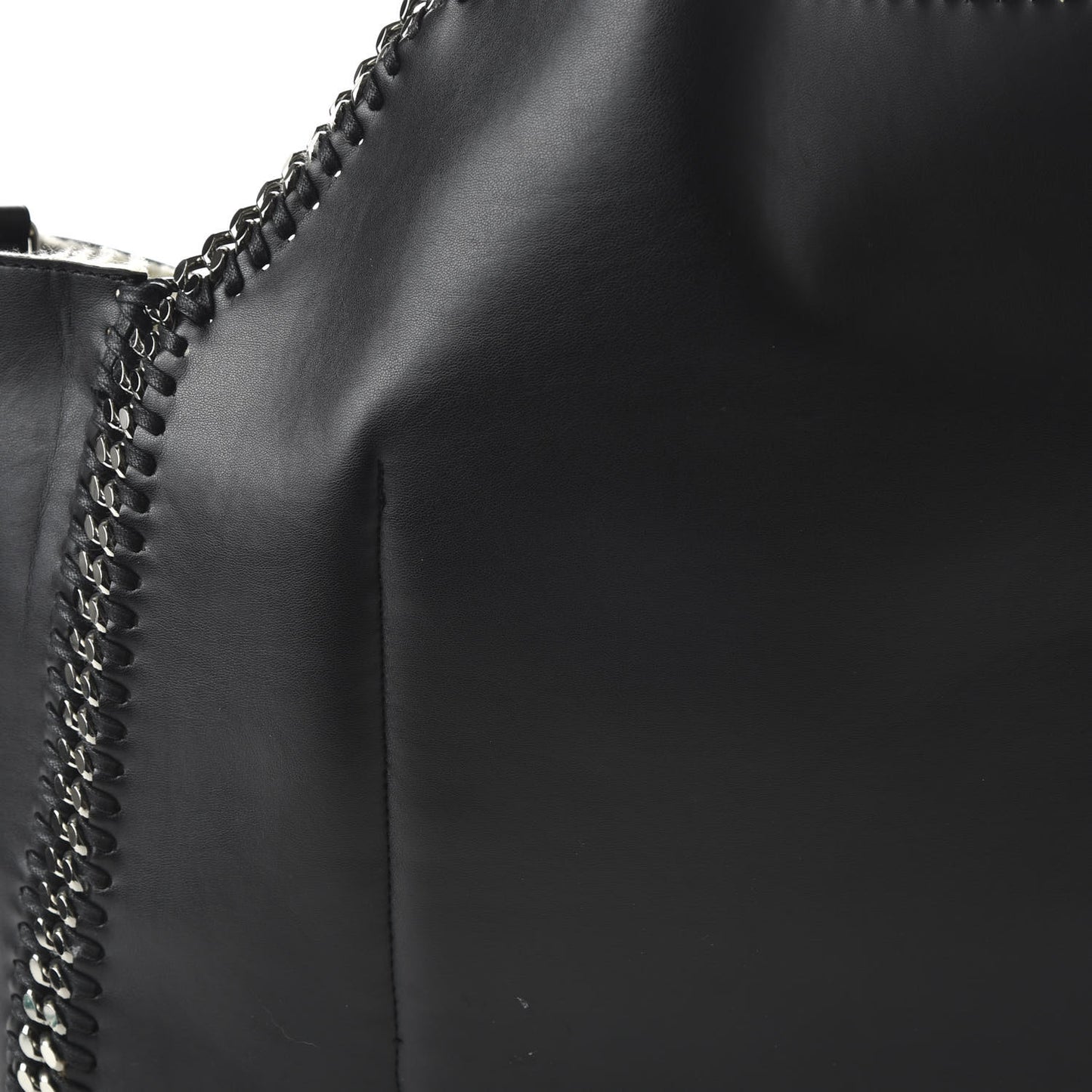 Eco Alter Nappa Shearling Leopard Print Falabella Reversible Tote Black