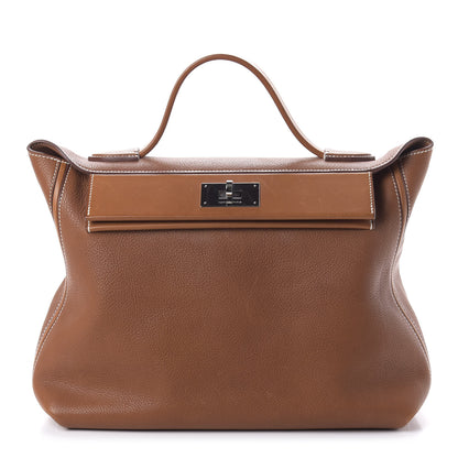 Hermes Barenia Faubourg 24/24 35 Fauve 1 of 11