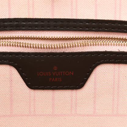 Louis Vuitton Damier Ebene Neo Neverfull MM Rose Ballerine 6 of 10