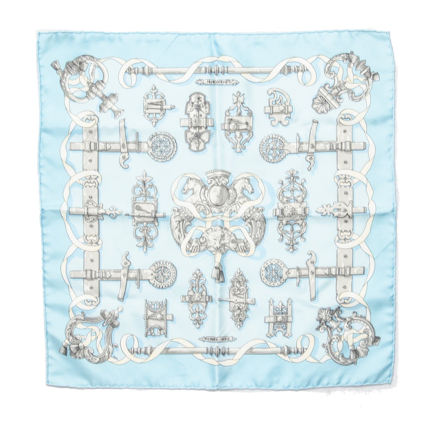 Silk Ferronnerie Pocket Square Scarf