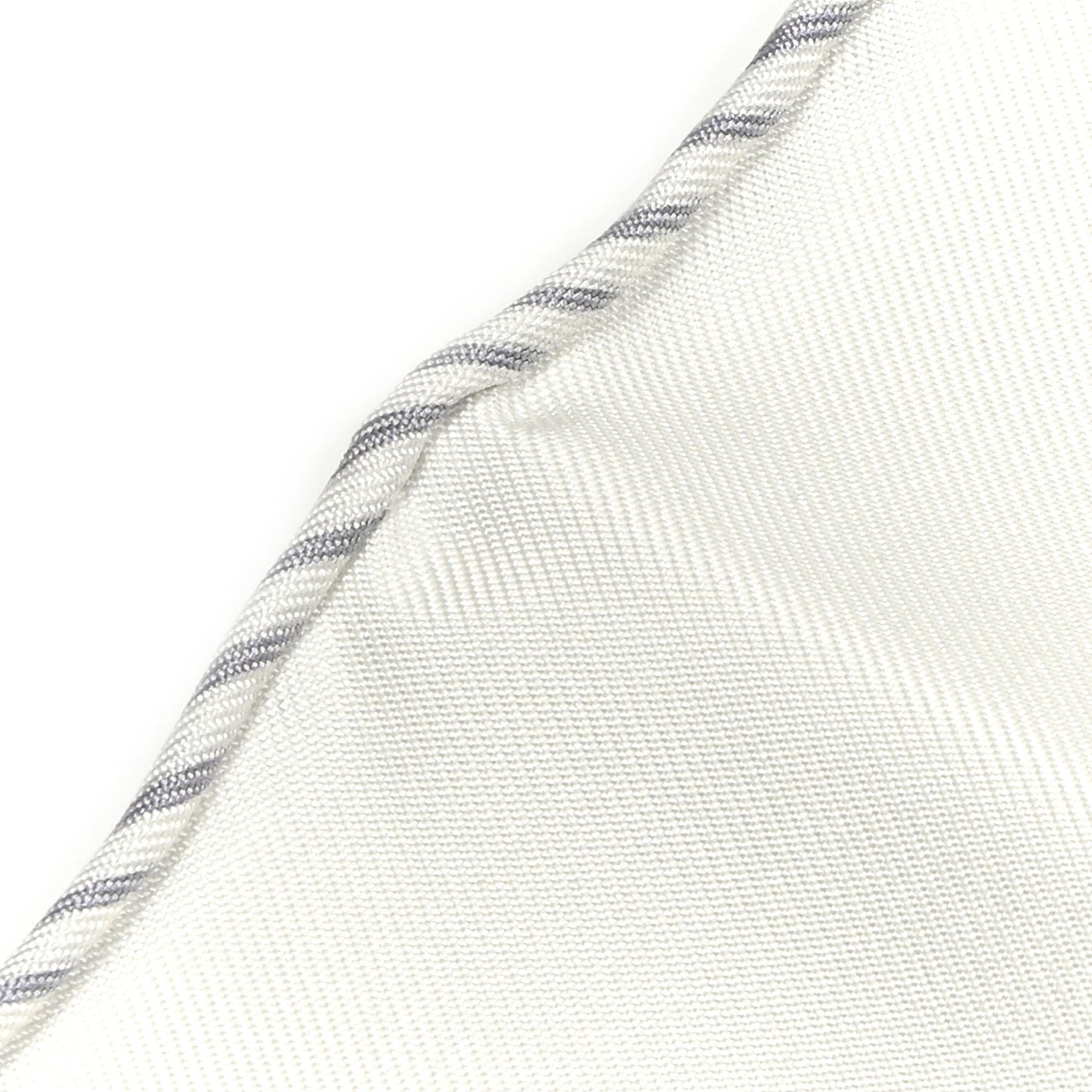 Silk Sur Mon Nuage Scarf 90 White Gris Perle Multicolore
