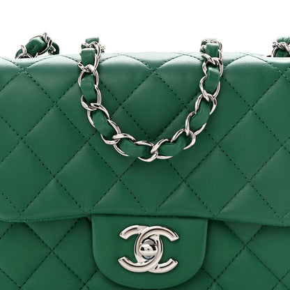 Chanel Lambskin Quilted Mini Square Flap Green 8 of 11
