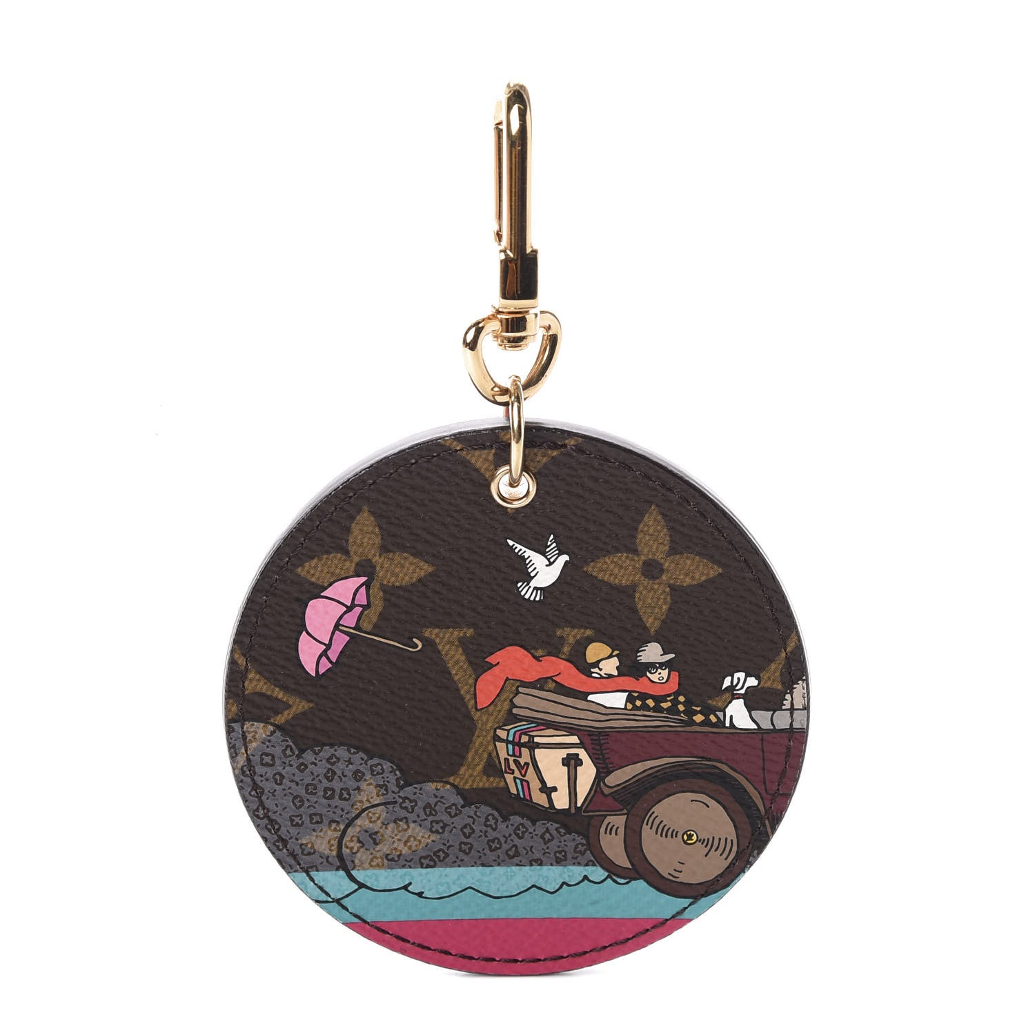 Louis Vuitton Monogram 2015 Christmas Animation Bag Charm Key Ring 1 of 6