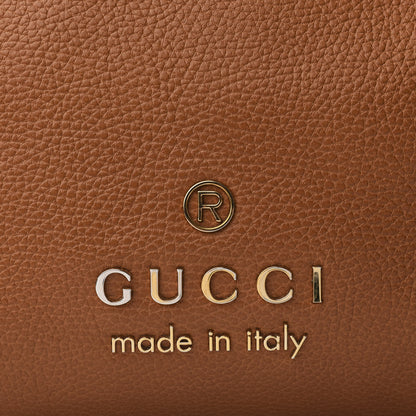 Gucci Calfskin Large Gifford Braided Handle Tote Saffron 8 of 9