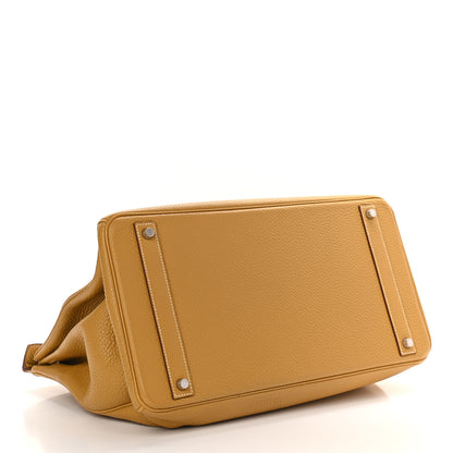 Hermes Taurillon Clemence Birkin 40 Curry 4 of 15