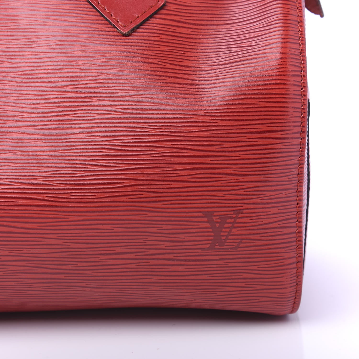 Louis Vuitton Epi Speedy 25 Castillan Red 10 of 10