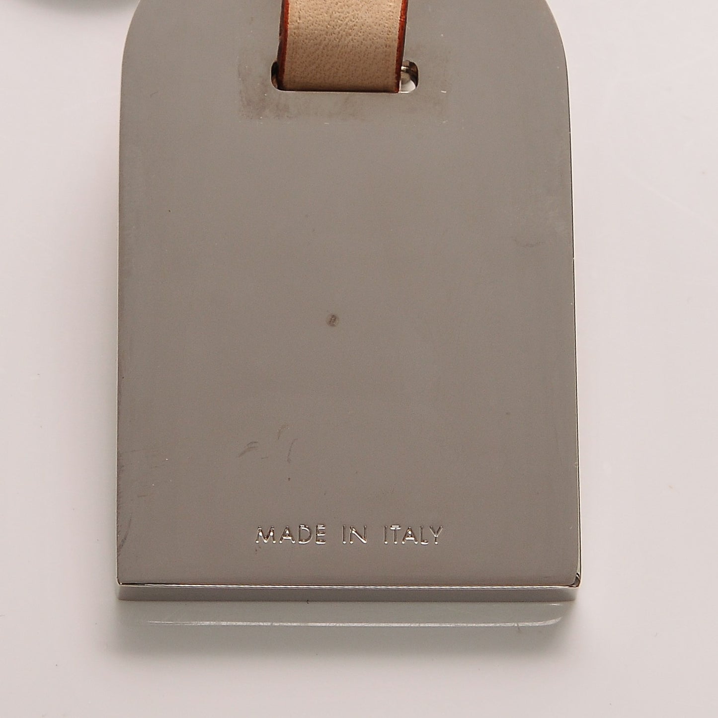 Metal Luggage Tag Key Holder Silver