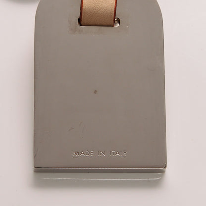 Louis Vuitton Metal Luggage Tag Key Holder Silver 4 of 5