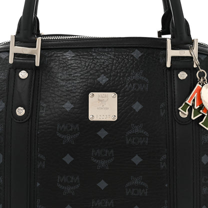 MCM Visetos Boston Bag Black 9 of 11