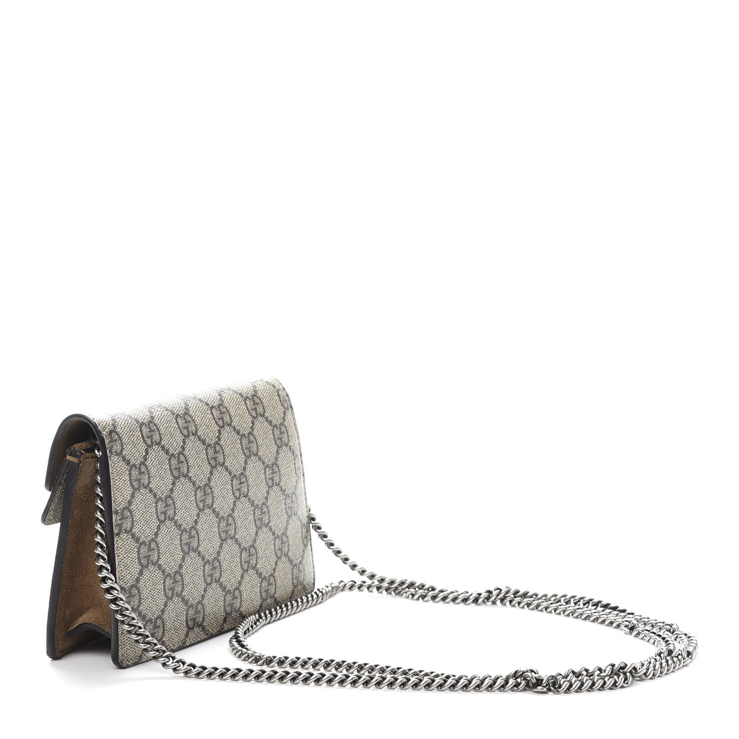 Gucci GG Supreme Monogram Super Mini Dionysus Shoulder Bag Taupe 2 of 12
