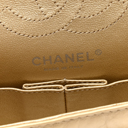 Chanel Metallic Aged Calfskin Quilted 2.55 Reissue 224 Flap Gold 6 of 10