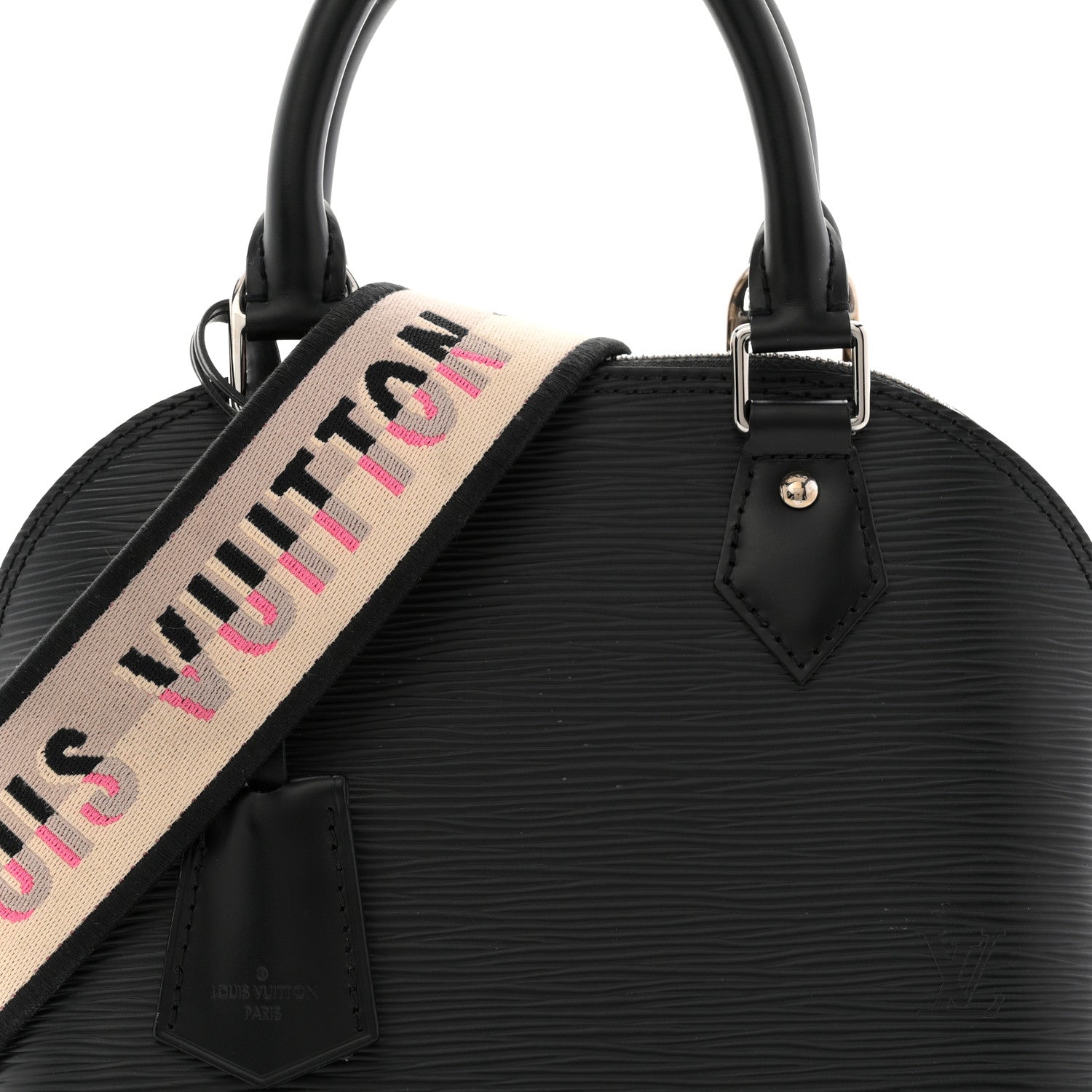Louis Vuitton Epi Jacquard Alma BB Black 7 of 11