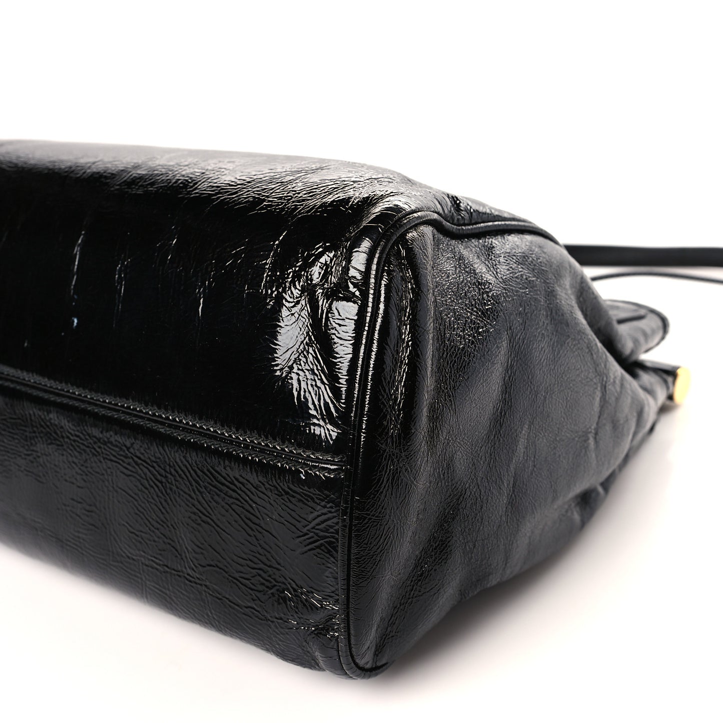 Patent Miss Sicily Tote Black