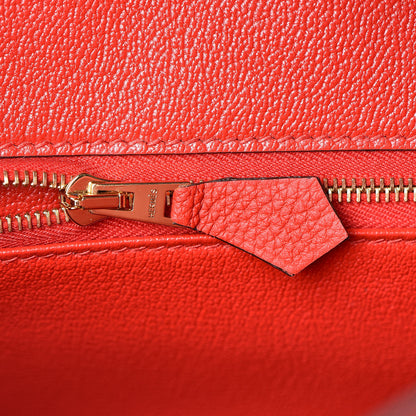 Hermes Togo Birkin 25 Rouge De Coeur 16 of 35