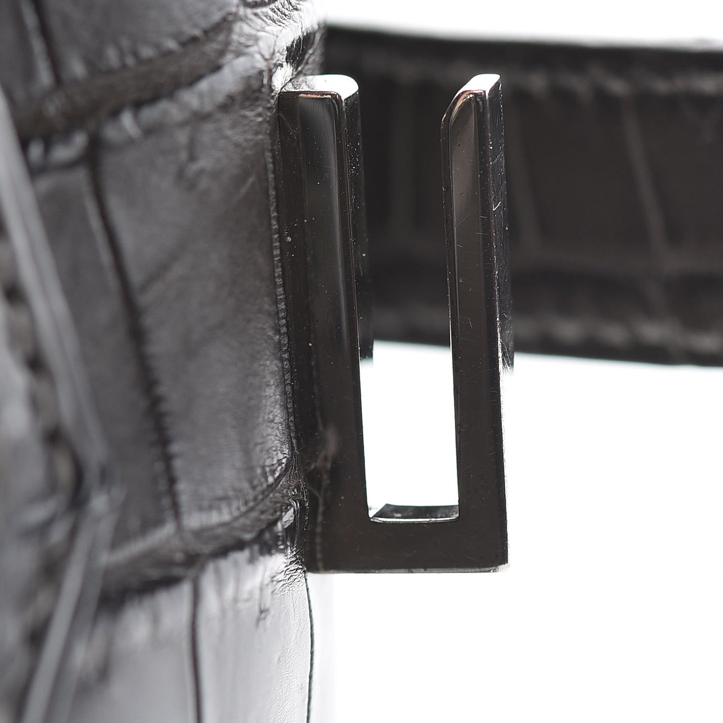 Matte Niloticus Crocodile Birkin 30 Gris Elephant