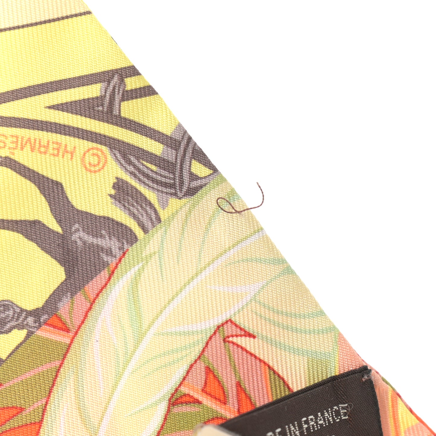 Silk Cheval Phoenix Twilly Orange Jaune Vif Vert