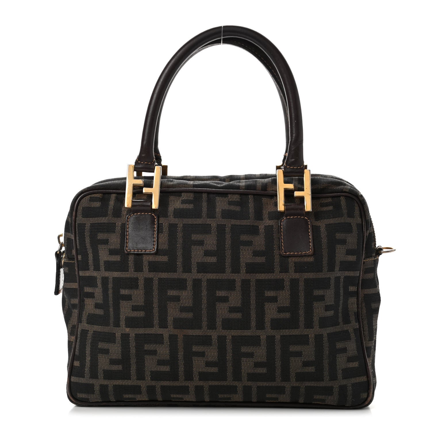 Fendi Zucca Top Handle Tote Tobacco 1 of 8