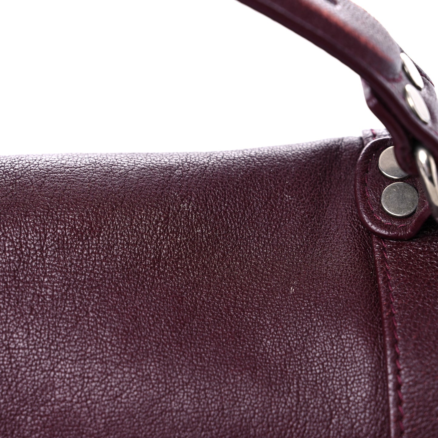 Lambskin PS1 Large Satchel Oxblood