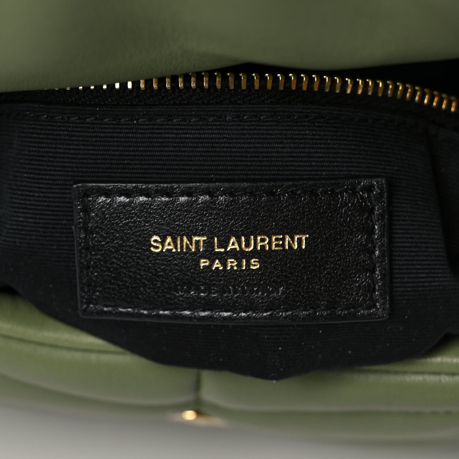 Saint Laurent Lambskin Quilted Toy Loulou Puffer Monogram Chain Satchel Light Pistache 6 of 10