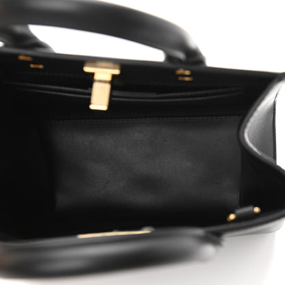 Salvatore Ferragamo Calfskin Small The Studio Box Bag Black 5 of 14