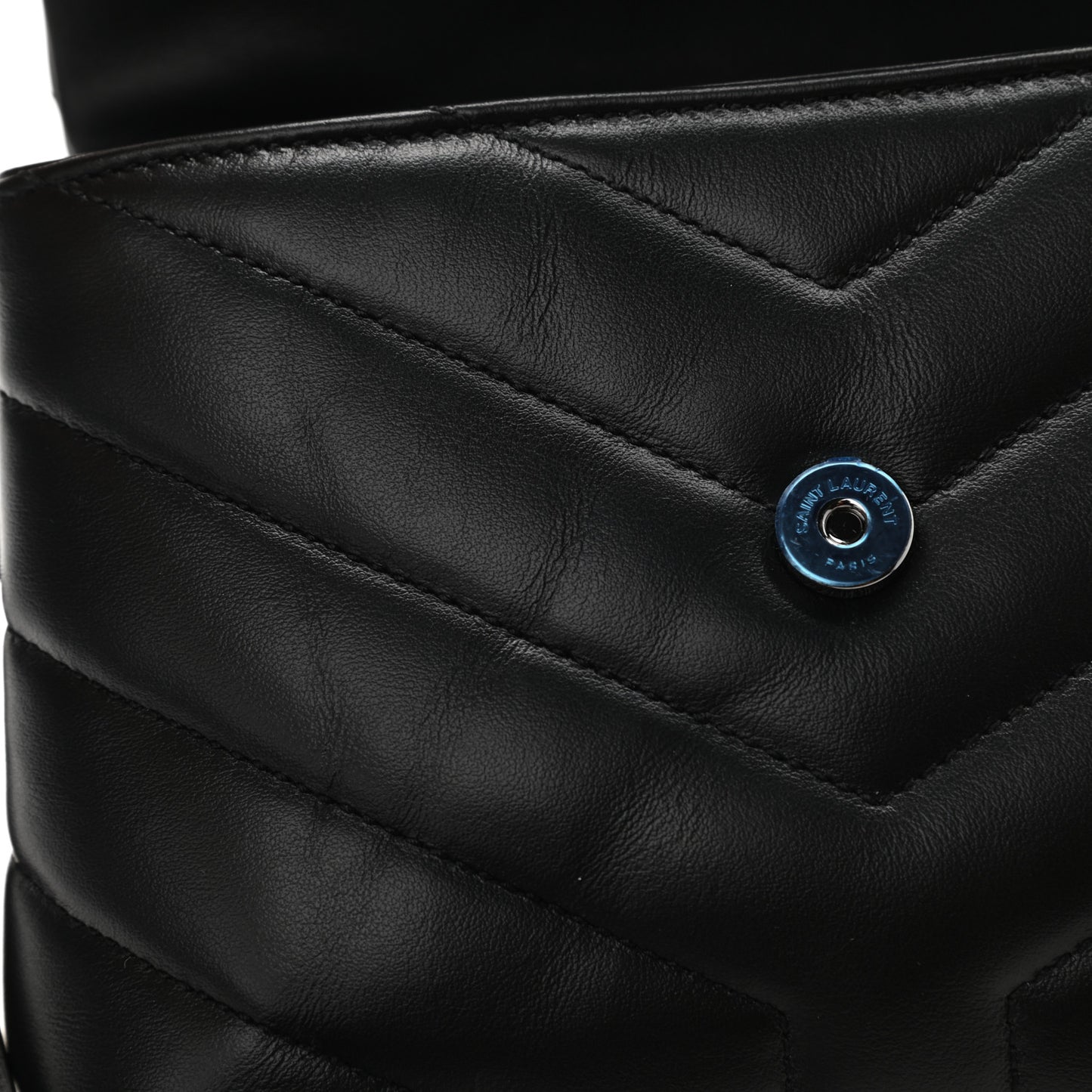 Calfskin Y Quilted Monogram Toy Loulou Crossbody Bag Black