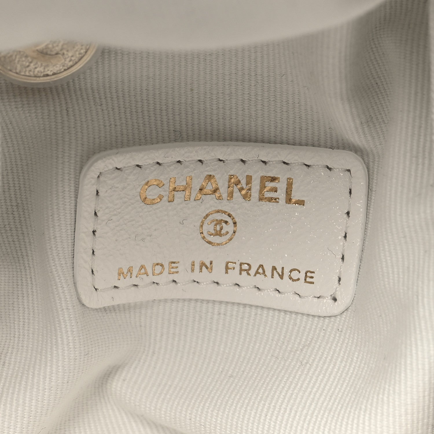 Chanel Lambskin Quilted Cube Chain Wristlet Case White 6 of 12