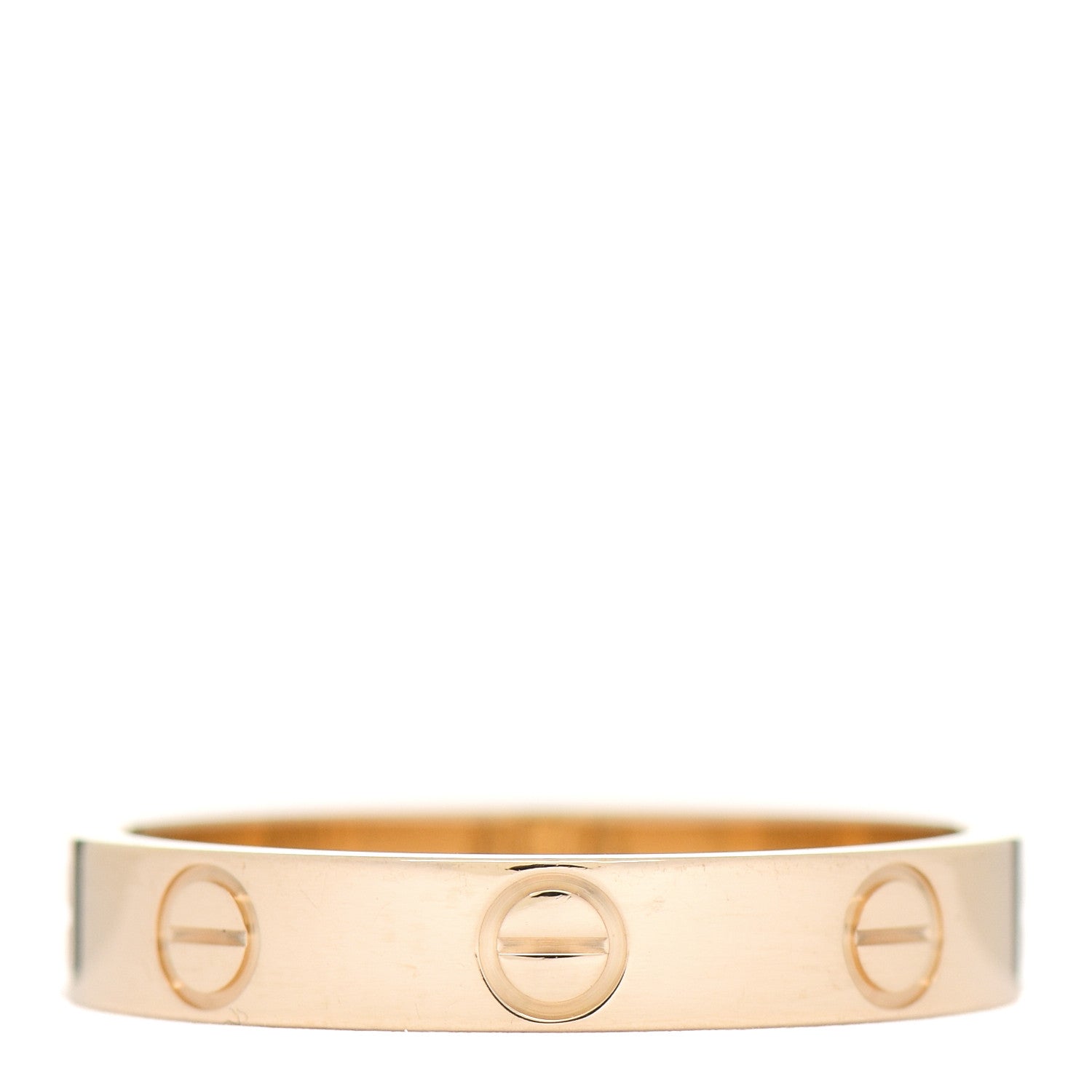 Cartier 18K Yellow Gold 3.5mm LOVE Wedding Band Ring 55 7.25 2 of 4